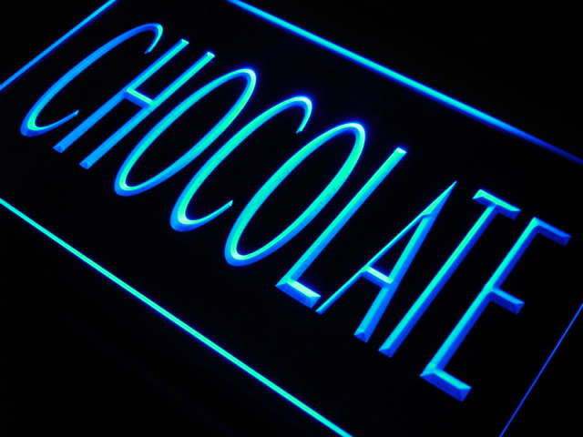 Chocolate Shop Lure Candy Gift Neon Light Sign